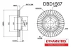 DBD1567 DYNAMAX Диск тормозной