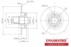 DBD1571 DYNAMAX Тормозной диск