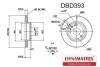 DBD393 DYNAMAX Тормозной диск