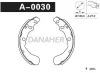 A0030 DANAHER Комлект тормозных накладок