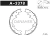 A3378 DANAHER Комлект тормозных накладок