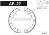 AF27 DANAHER Комлект тормозных накладок