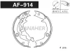AF914 DANAHER Комлект тормозных накладок