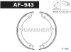 AF943 DANAHER Комлект тормозных накладок