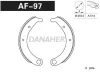 AF97 DANAHER Комлект тормозных накладок