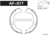 AF977 DANAHER Комлект тормозных накладок