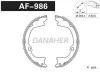 AF986 DANAHER Комлект тормозных накладок