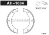 AH1034 DANAHER Комлект тормозных накладок