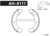 AH8117 DANAHER Комлект тормозных накладок