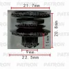 P37-0456 PATRON Клипса пластмассовая Audi, Seat, Skoda, Volkswagen применяемость: внутренняя отделка