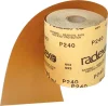 RAD552120. RADEX Бумага абразивная Р120 - рулон абразивный для шлифования по сухому 115мм х 50м, клей - латекс (обладает хорошей гибкостью)