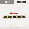 R-2 MASUMA К-кт заплаток для камер 25 шт. D40mm + клей 22ml