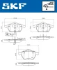 Превью - VKBP 80270 E SKF Комплект тормозных колодок, дисковый тормоз (фото 2)