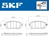 Превью - VKBP 80394 A SKF Комплект тормозных колодок, дисковый тормоз (фото 2)