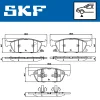 Превью - VKBP 80433 A SKF Комплект тормозных колодок, дисковый тормоз (фото 2)