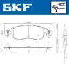 Превью - VKBP 80607 E SKF Комплект тормозных колодок, дисковый тормоз (фото 2)