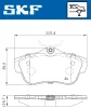 Превью - VKBP 90061 SKF Комплект тормозных колодок, дисковый тормоз (фото 2)