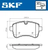 Превью - VKBP 90140 SKF Комплект тормозных колодок, дисковый тормоз (фото 2)