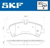 Превью - VKBP 90149 SKF Комплект тормозных колодок, дисковый тормоз (фото 2)