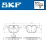 Превью - VKBP 90240 SKF Комплект тормозных колодок, дисковый тормоз (фото 2)