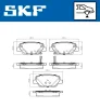Превью - VKBP 90303 A SKF Комплект тормозных колодок, дисковый тормоз (фото 2)