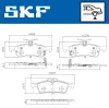 Превью - VKBP 90401 A SKF Комплект тормозных колодок, дисковый тормоз (фото 2)