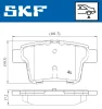 Превью - VKBP 90407 SKF Комплект тормозных колодок, дисковый тормоз (фото 2)
