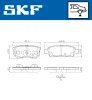 Превью - VKBP 90416 A SKF Комплект тормозных колодок, дисковый тормоз (фото 2)
