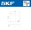 Превью - VKBP 90540 SKF Комплект тормозных колодок, дисковый тормоз (фото 2)