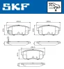 Превью - VKBP 90620 A SKF Комплект тормозных колодок, дисковый тормоз (фото 2)