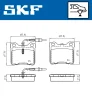 Превью - VKBP 91059 E SKF Комплект тормозных колодок, дисковый тормоз (фото 2)