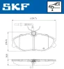 Превью - VKBP 80770 E SKF Комплект тормозных колодок, дисковый тормоз (фото 2)