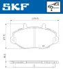 Превью - VKBP 81028 SKF Комплект тормозных колодок, дисковый тормоз (фото 2)