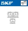 Превью - VKBP 81125 A SKF Комплект тормозных колодок, дисковый тормоз (фото 2)
