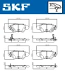 Превью - VKBP 90894 A SKF Комплект тормозных колодок, дисковый тормоз (фото 2)