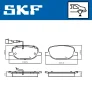 Превью - VKBP 91046 E SKF Комплект тормозных колодок, дисковый тормоз (фото 2)