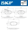 Превью - VKBP 80774 E SKF Комплект тормозных колодок, дисковый тормоз (фото 2)