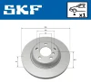 Превью - VKBD 80093 V1 SKF Тормозной диск (фото 2)