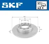 Превью - VKBD 90234 S2 SKF Тормозной диск (фото 2)