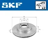 Превью - VKBD 80302 V2 SKF Тормозной диск (фото 2)