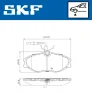Превью - VKBP 80771 E SKF Комплект тормозных колодок, дисковый тормоз (фото 3)