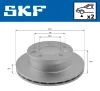 Превью - VKBD 80174 V2 SKF Тормозной диск (фото 2)