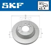 Превью - VKBD 90136 V1 SKF Тормозной диск (фото 2)