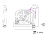 182082 FEBI Рычаг независимой подвески колеса, подвеска колеса