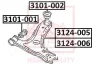 3124-006 ASVA Рычаг независимой подвески колеса, подвеска колеса