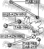Превью - 0125-KZN185L FEBEST Рычаг независимой подвески колеса, подвеска колеса (фото 2)