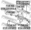 Превью - 0125-USF40R4 FEBEST Рычаг независимой подвески колеса, подвеска колеса (фото 2)