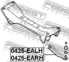 Превью - 0425-EARH FEBEST Рычаг независимой подвески колеса, подвеска колеса (фото 2)
