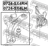 Превью - 0724-SX4RH FEBEST Рычаг независимой подвески колеса, подвеска колеса (фото 2)