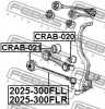 Превью - 2025-300FLL FEBEST Рычаг независимой подвески колеса, подвеска колеса (фото 2)